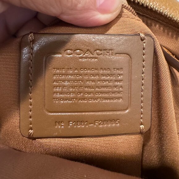 Coach Mini Backpack Camel Brown Leather – Beautiful & Unique! - Picture 9 of 10